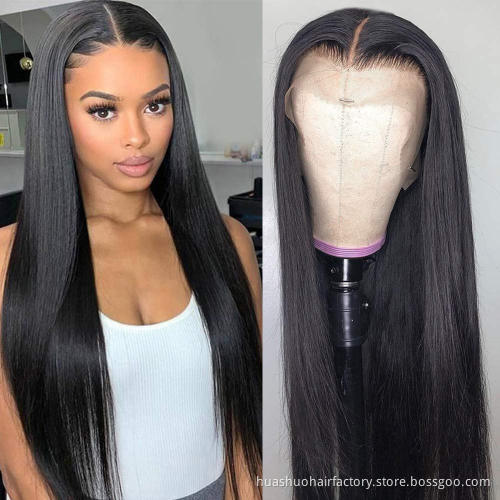 Natural Color Lace Front Wigs For Black Women Brazilian Virgin Hair Suppliers 100%  Human Hair Wig